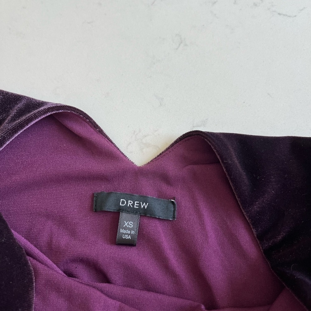 Drew Velour Ruched Dress - Picture 8 of 12